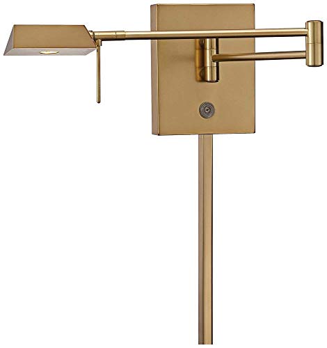 P4318 248 George's Reading Room LED Swing Arm Wall Lamp (Honey Gold)