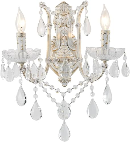 Crystal Wall Sconce Chandelier Wall Lights Lamp Boho Rustic Crystal Wall Mount Light