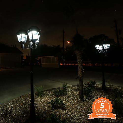 Imperial III Solar Post Light (Triple Lamp)