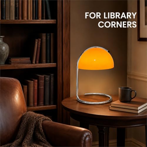 Modern Table Lamp (Orange, 8.7 Inch)