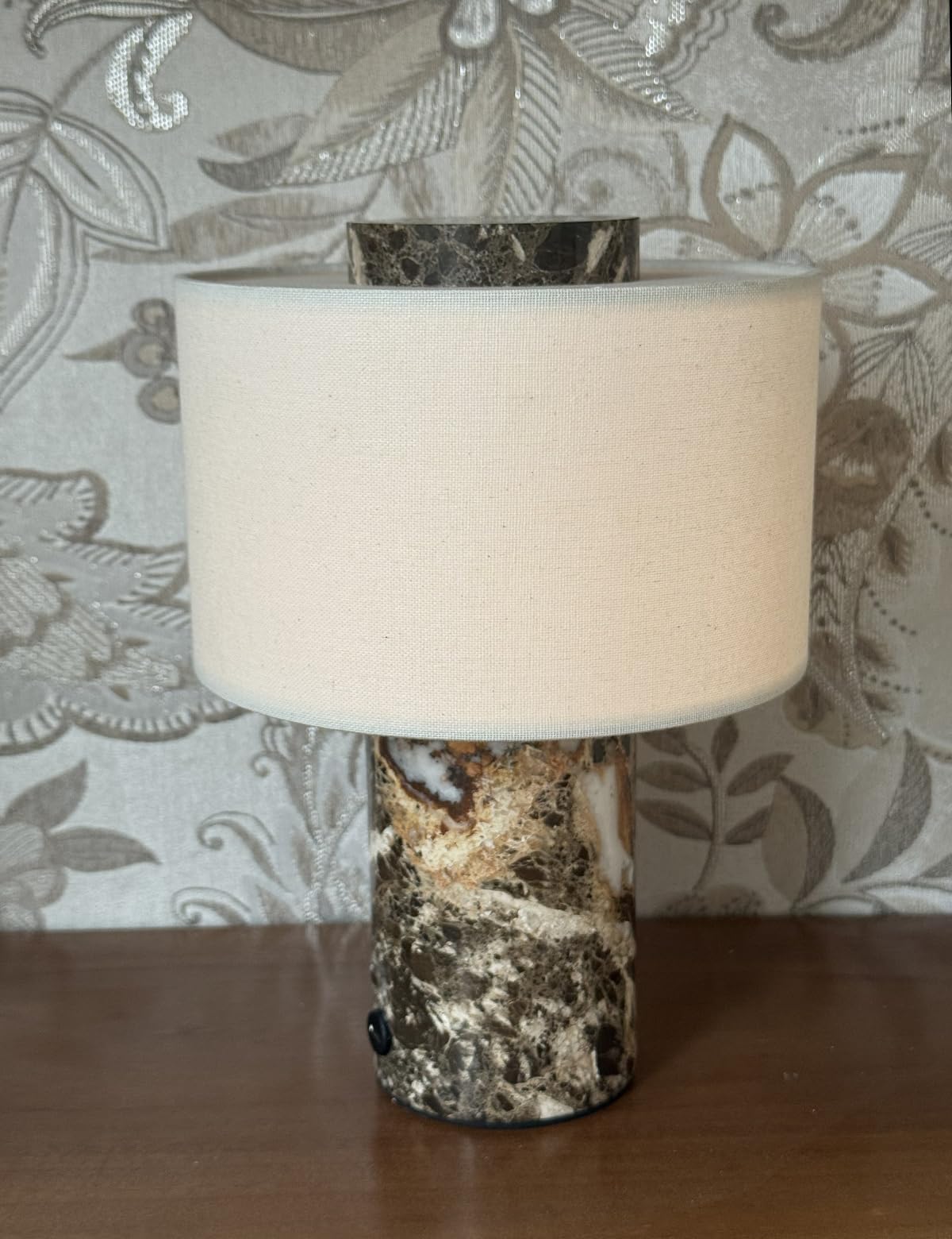 Marble Lamp Stone Table Lamps Collection (Plug-in Emperador Dark Lamp)