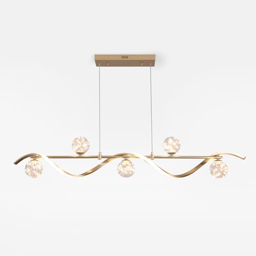 Modern Kitchen Island Lighting (Gold / 6-Light)