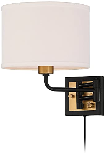 Joelle Black Brass Swing Arm Plug