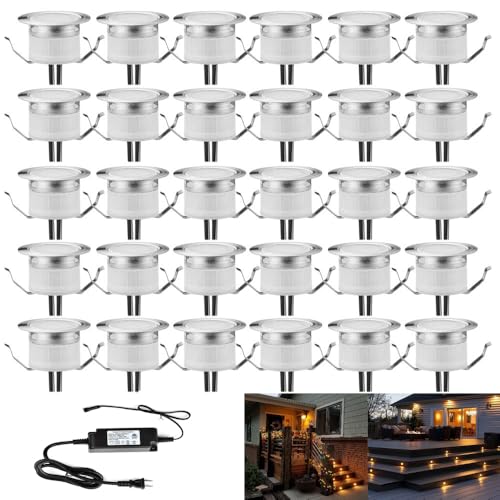 Low Voltage LED Deck Light (30 Pack / Warm White)