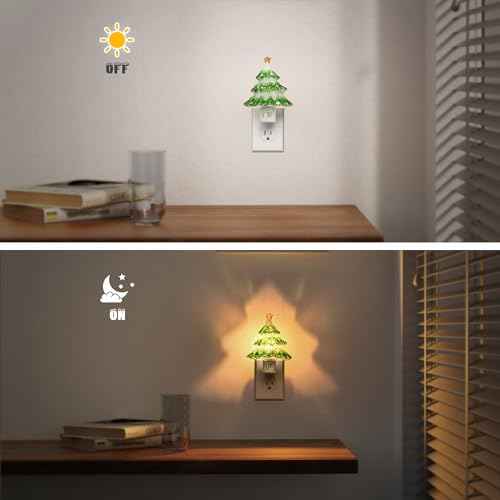 Christmas Tree Night Light (Christmas Tree-3000K / 2 Pack)