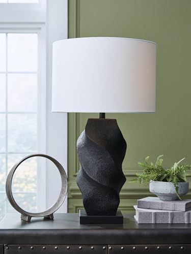 Table Lamp Tall Modern Black for Living Room (Black / White / Table Lamp)