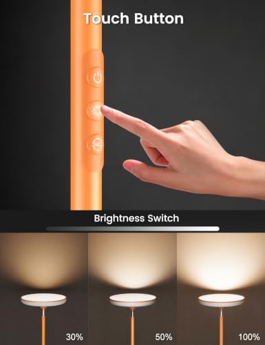 UFO Torchiere Floor Lamp (Orange)