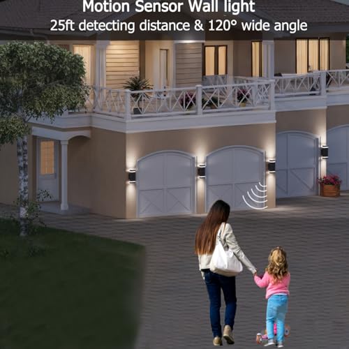 Motion Sensor Outdoor Wall Lights (1 Pack / 1 Layer)