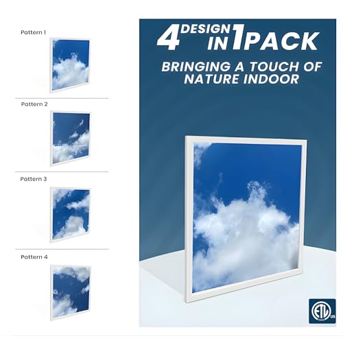 LED Flat Panel Lights with Surface Mounting Kits Tunable 40W