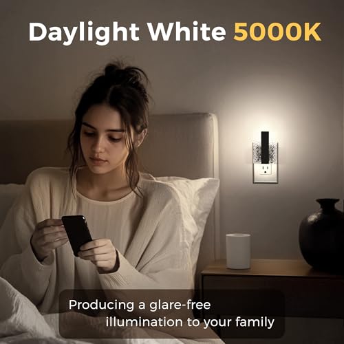 Night Lights Plug Into Wall (5000K / 2 Pack)