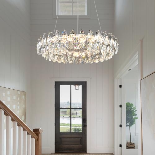 Modern Round Crystal Chandelier