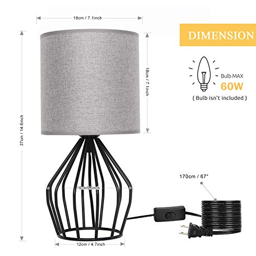 Farmhouse Table Lamp (Gray)