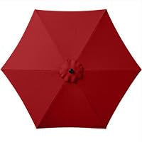 7.5ft Solar Umbrella LED Lighted Patio Umbrella