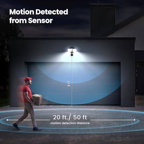 LED Outdoor Security Floodlight (White / 1200 Lumens / Modern)