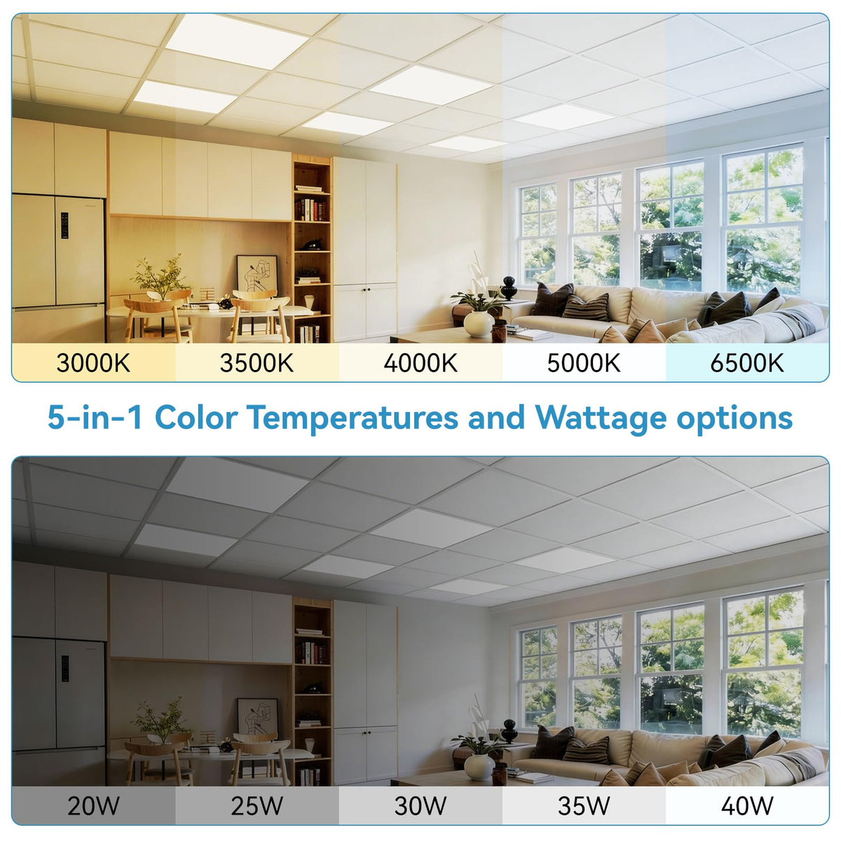 2x2 LED Flat Panel Light 24 (2x2 24Pack)