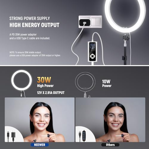 18 inch Ring Light with Tripod Stand and Phone Holder