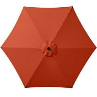 7.5ft Solar Umbrella LED Lighted Patio Umbrella
