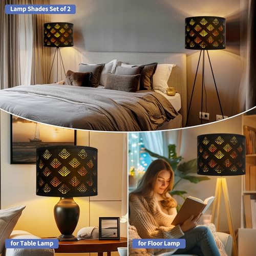 Lamp Shades Set of 2 (Black 2)