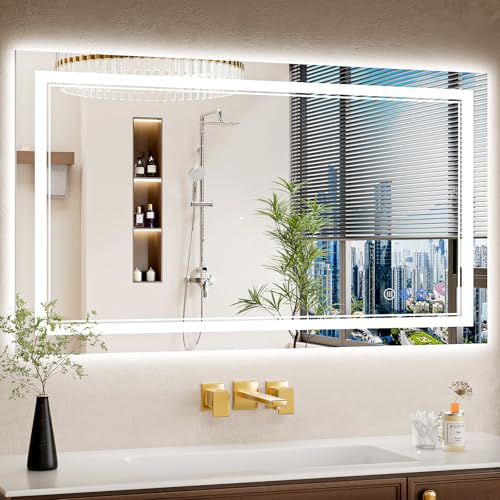 24"x42" LED Bathroom Mirror with Lights (24"L x 42"W)