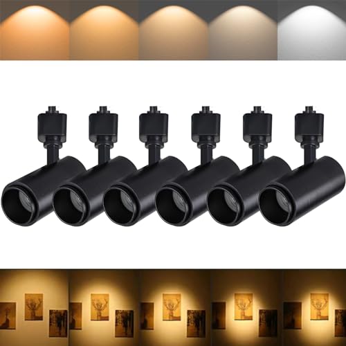 Track Lighting Heads 12W H (Black - 6 Pack)