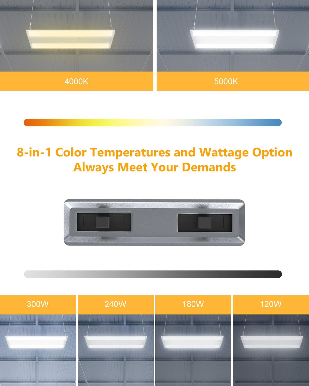 LED Linear High Bay Light 300W (3FT)