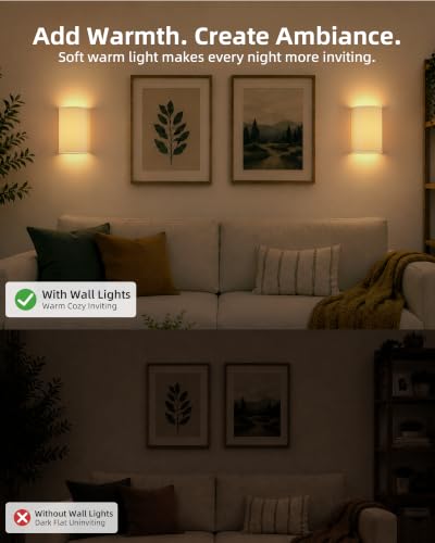 Battery Operated Wall Sconce (White Pleated)