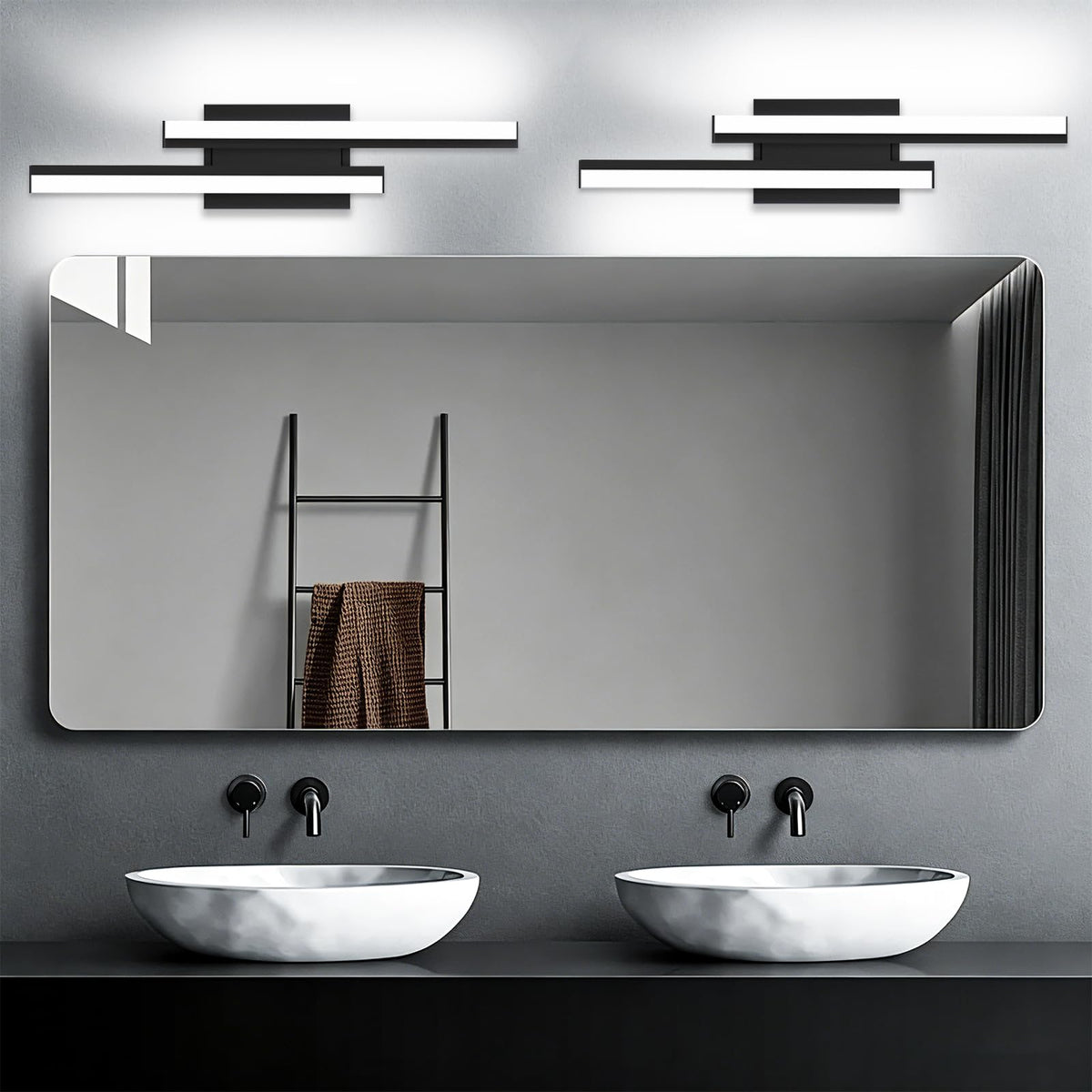 Bathroom Light Fixtures Over Mirror (24 in-2 pack)