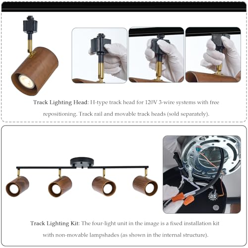 Modern 4 Light Track Lighting Kit (4-Light)