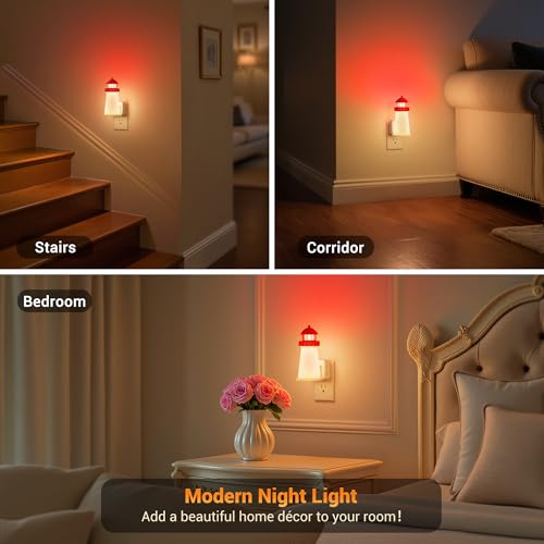 Night Lights Plug into Wall (Lighthouse / 1 Pack)