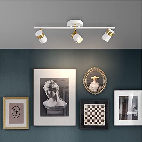 White 3 Lights Track Lighting Fixtures (White)