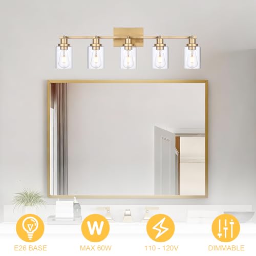 5 Light Multi (Gold / 5-Light)