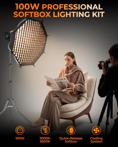 100W Softbox Lighting Kit with 24" Quick (24inch)
