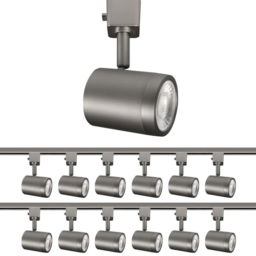 Charge 8010 LED Adjustable Track Head 5 (Brushed Nickel / H-Style 3-Wire (12 Pack))