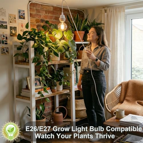 16Ft Plug in Pendant Light Hanging Cord Kit (White / 16FT)