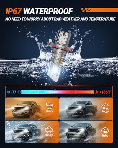 H13 Bulb H13 9008 Fog Lights Bulb 50000LM Super Bright (H13/9008)