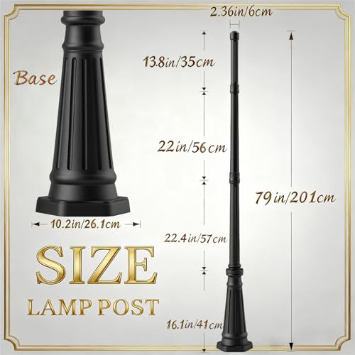 Universal Outdoor Post Light Pole (79 inch without Arm)