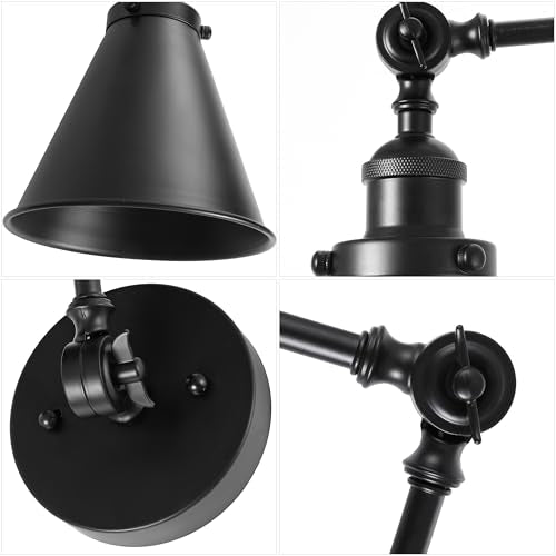 Rover 1 Light Wall Sconce 7" (Black / Set of 2)