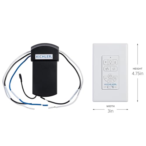 3 Speed Fan and Light Wall Control with Breeze Mode