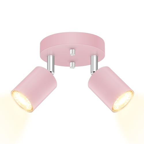 LED 2 Light Track Lighting Kit (2 Light-Pink)