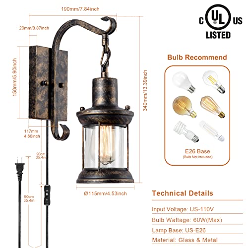 Vintage Wall Lamp (Bronze)