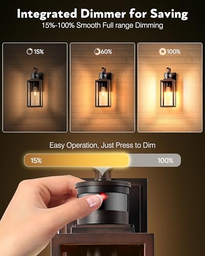 14" Upgrade Motion Lights for Outside (Oil-Rubbed Bronze / Motion Sensor 1 PACK)