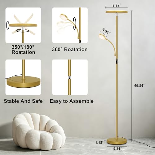 Floor Lamp 42W (Gold)