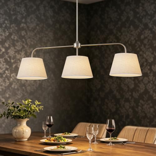 40" Nickel Kitchen Island Lighting (Nickel)