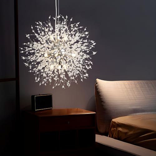 Modern Crystal Chandeliers Firework (Chrome / 9-Light (Semi-Flush Mount))