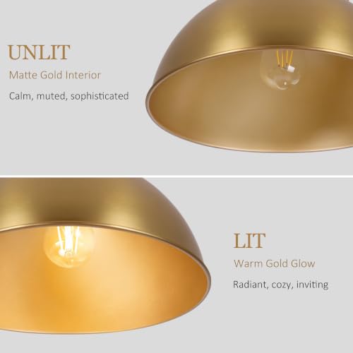 13 in Dome Pendant Light (Brushed Gold / 13 Inch)