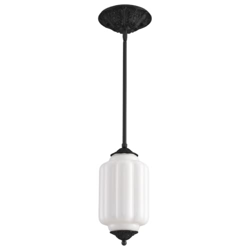 5 in Vintage Milk Glass Ceiling Light Fixture