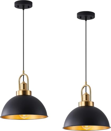 Matte Black Farmhouse Pendant Light