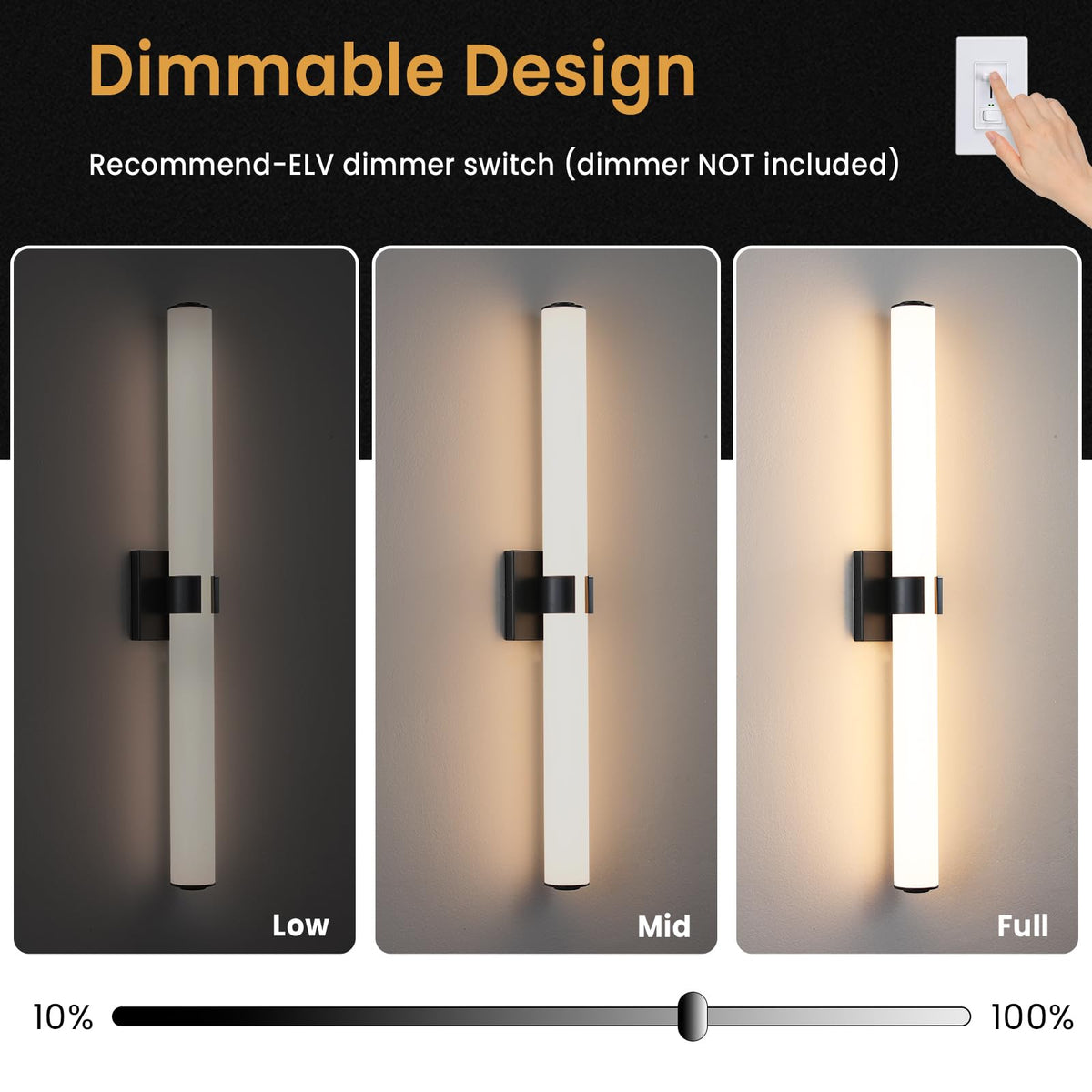 Black Bathroom Vanity Light Fixtures (Black / 31 INCH)