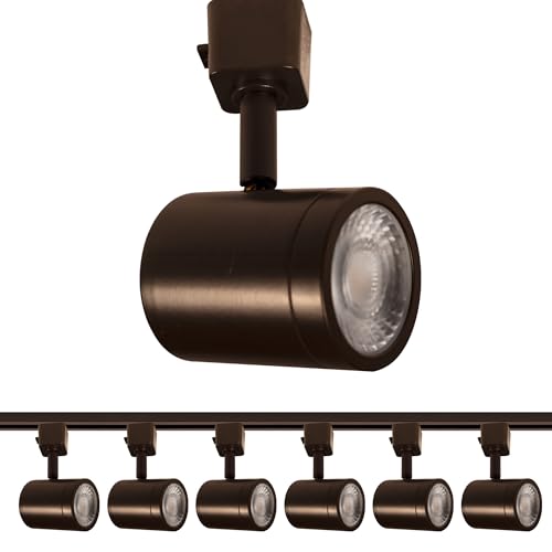 Charge 8010 LED Adjustable Track Head 5 (Dark Bronze / H-Style 3-Wire (6 Pack))