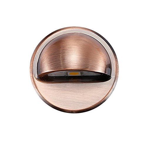 Low Voltage LED Deck Lights kit Φ1.38 Outdoor Garden Yard Decoration Lamp Recessed Landscape Pathway Step Stair Cold White LED Lighting (Cool White (Bronze))